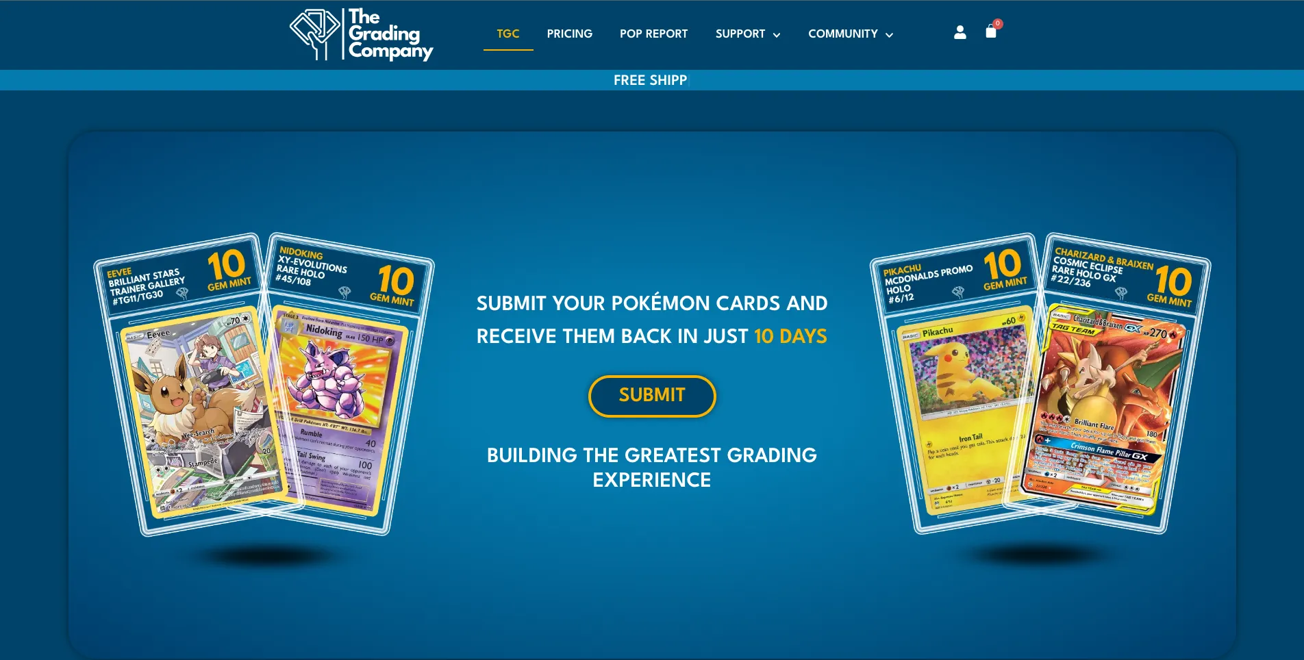 Final landing page design